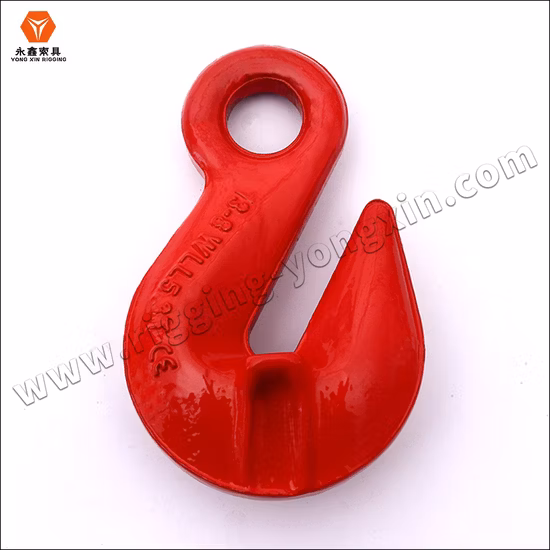 Gancho de eslinga de horquilla tipo G80 de acero de aleación con alas Gancho de horquilla Ganchos de agarre de horquilla de acero al carbono para elevación