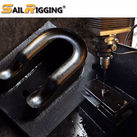 Wholesale Hardware Rigging Electric Galvanized U Shaped Shackle Us Type Steel Drop Forged Screw Pin D Anchor Shackle