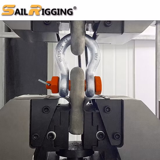 Hardware al por mayor aparejo grillete en forma de U galvanizado eléctrico tipo estadounidense grillete de anclaje con pasador de tornillo forjado de acero tipo EE. UU.